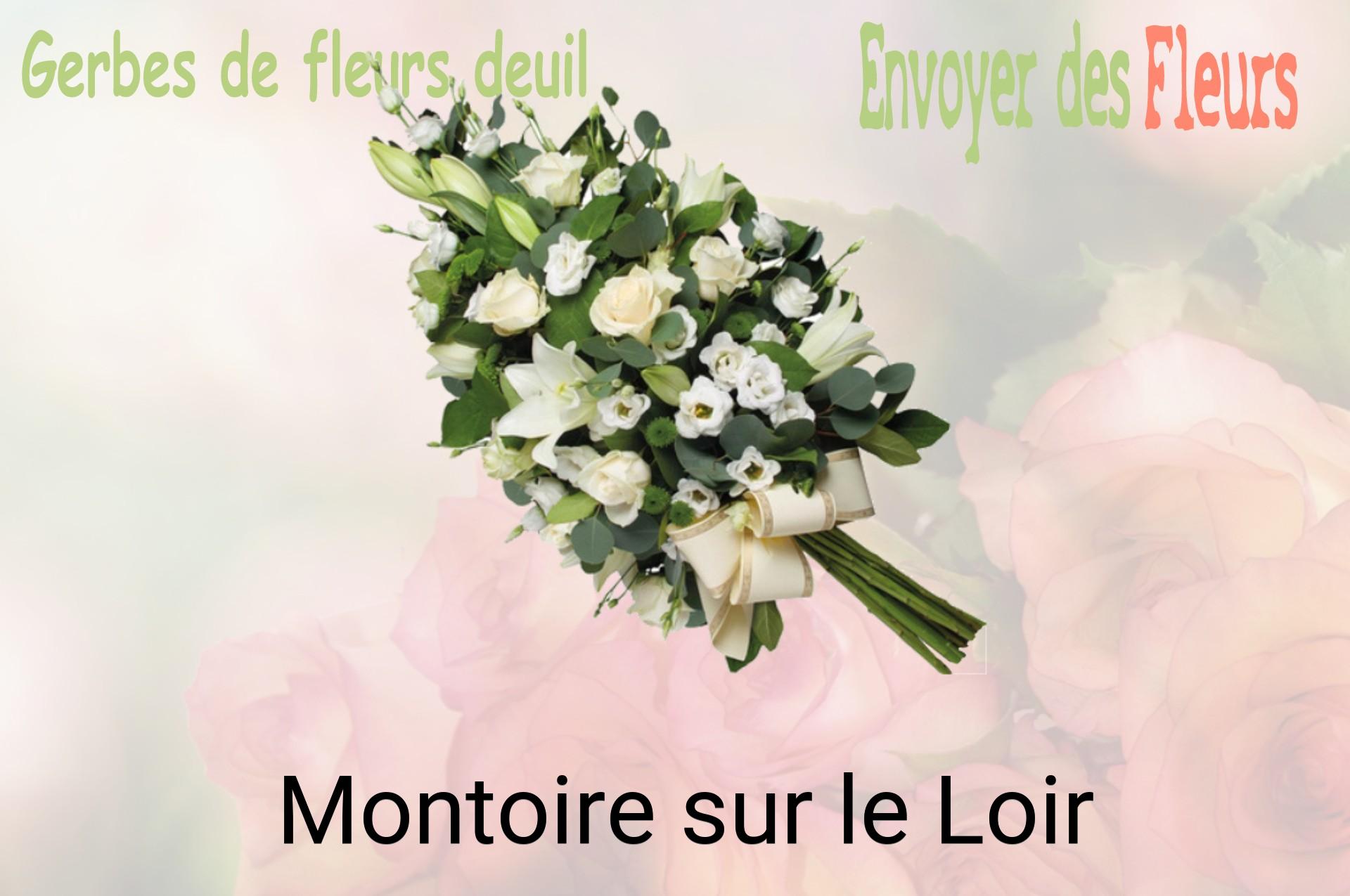 Gerbe de fleurs de deuil livrée à Montoire-sur-le-Loir